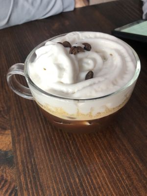 Double espresso  at Sol de Maple in Cozumel