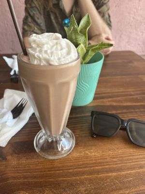 Chocolate hazelnut milkshake!   at Sol de Maple in Cozumel