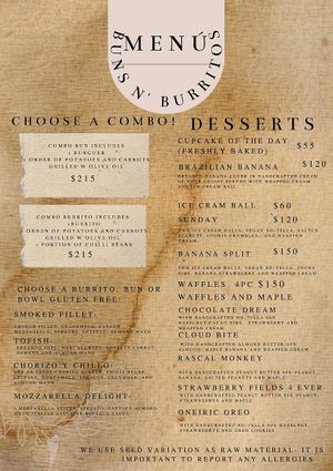 Buns, Burritos and desserts at Sol de Maple in Cozumel