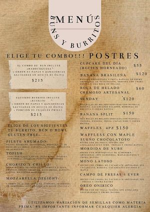 Buns, Burrito & Postres at Sol de Maple in Cozumel