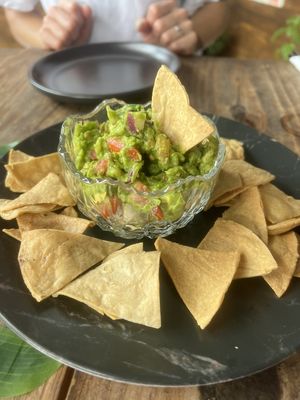 Tótopos y quacamole  at Sol de Maple in Cozumel