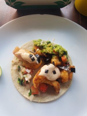 Baja tacos at Sol de Maple in Cozumel