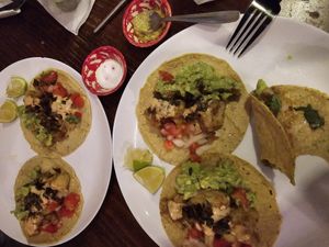 I enjoyed their food the first time, had to return and try more! Yummy Yummy Tacos Baja!😋 at Sol de Maple in Cozumel