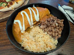Chickpea protein omelette - vegan at Sol de Maple in Cozumel