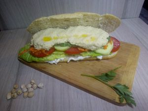 Hummus salad b at Sol de Maple in Cozumel