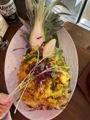 Pineapple fried rice #Veganuary at Monkey Punch in Noosa Heads