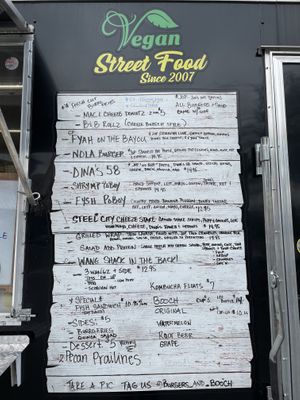 Menu at Burgers & Booch in Orlando