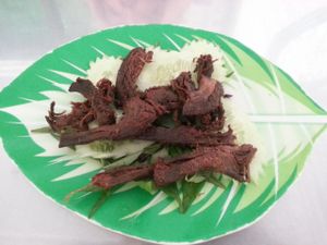 Fried Mushrooms at Vegetarian Food in Phnom Penh