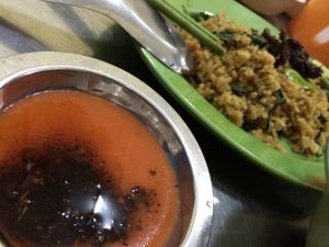 Mushroom fried rice at Vegetarian Food in Phnom Penh