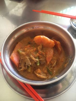 Curry noodles  at Vegetarian Food in Phnom Penh