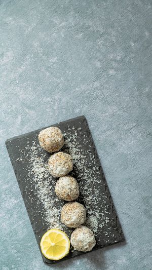 Lemon Coconut Energy Balls at Greenology Artisan Desserts in Nicosia