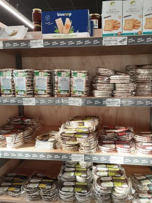 Galettes. at Biocoop in Argeles-sur-mer