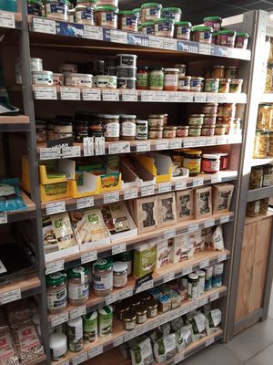 Divers. at Biocoop in Argeles-sur-mer