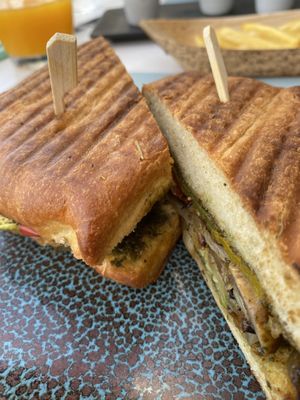 Toasted veg sandwich ciabatta  at The Creek Bistro Chic in Tunis