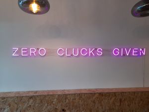 Funky designs! #Veganuary at Zero Clucks Given in Birkenhead