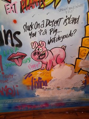 Make friends with him? #Veganuary at Zero Clucks Given in Birkenhead