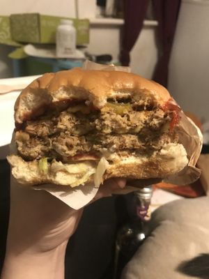 Half a big mick.  at Zero Clucks Given in Birkenhead