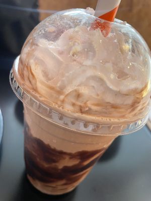 Chocolate milkshake   at Zero Clucks Given in Birkenhead