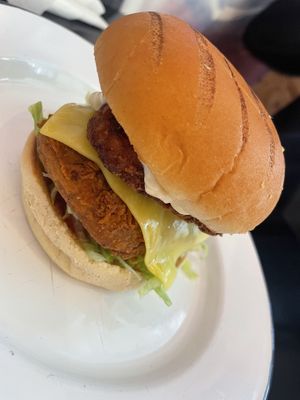 Mother clucker burger   at Zero Clucks Given in Birkenhead