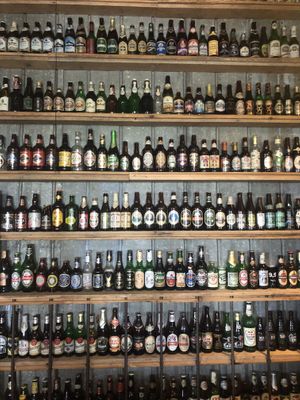 Beer collection at Le Presbytère in Saint-stanislas-de-champlain