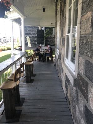 Patio at Le Presbytère in Saint-stanislas-de-champlain