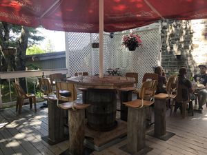 Patio at Le Presbytère in Saint-stanislas-de-champlain