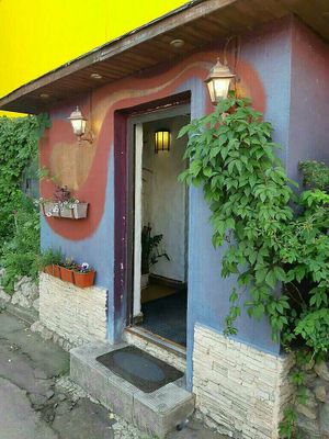 Еntrance at Govinda's in Kirov