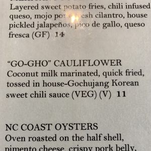 Appetizers  at NC Coast Grill & Bar in Duck