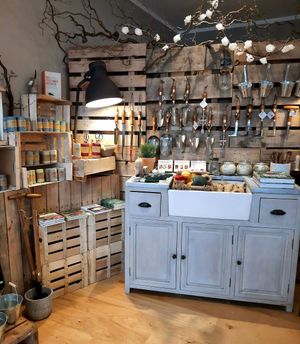 The Garden shed corner at Die Gartenkuche in Bad Aibling