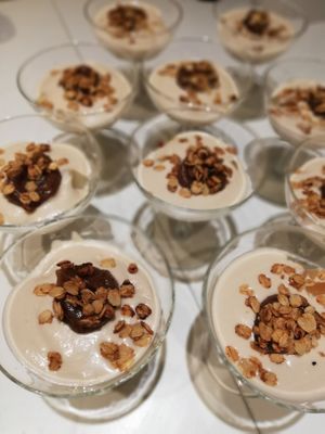  Vegan cashew dessert at Diner sur Terre in Torhout