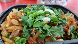 vegan pad thai at Cook County Whole Foods Co-op in Grand Marais