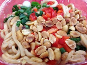 peanut noodle salad at Cook County Whole Foods Co-op in Grand Marais