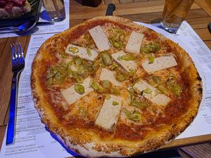 Vegan Rustico Pizza at Montevino in Schierke