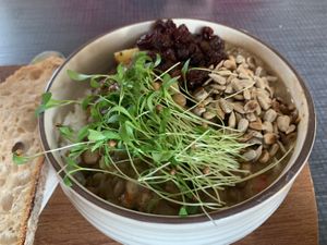 Lentil and broccoli stew  at Mama  in Reykjavik