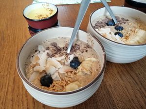 Banana peanut butter nicecream at Mama  in Reykjavik