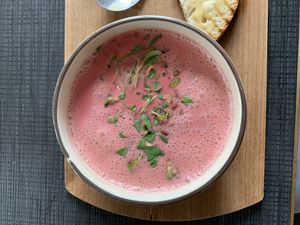 Beet Soup special at Mama  in Reykjavik