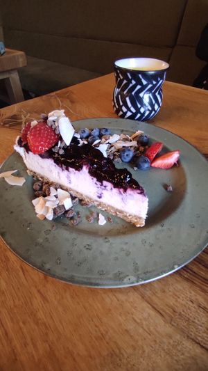Vegan cheesecake at Mama  in Reykjavik