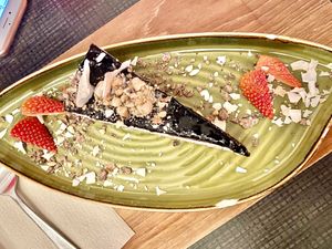 Vegan cheesecake   at Mama  in Reykjavik