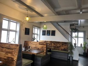 Cute restaurant with cozy seating  at Mama  in Reykjavik