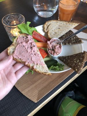 Small hummus plate  at Mama  in Reykjavik