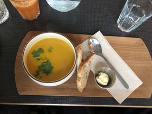 Carrot soup  at Mama  in Reykjavik