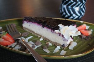 "Orgasm" Irresistible Vegan Cheesecake at Mama  in Reykjavik