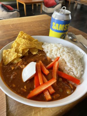 Chili sin carne  at Mama  in Reykjavik