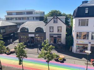 View from the roof at Mama  in Reykjavik