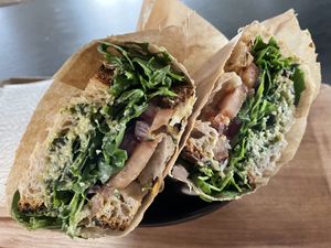 Hummus & Pesto Sandwich  at Mama  in Reykjavik