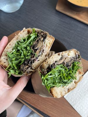 Mushroom sandwich  at Mama  in Reykjavik