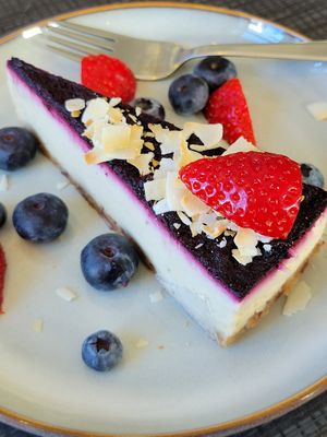 Oat cheesecake... So nice! 😋 at Mama  in Reykjavik