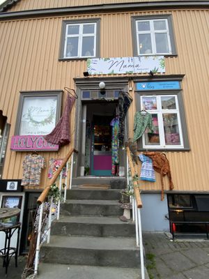 Outside  at Mama  in Reykjavik