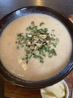 Potato soup!  at Mama  in Reykjavik