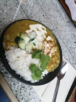 Chickpeas homemade curry at Mama  in Reykjavik